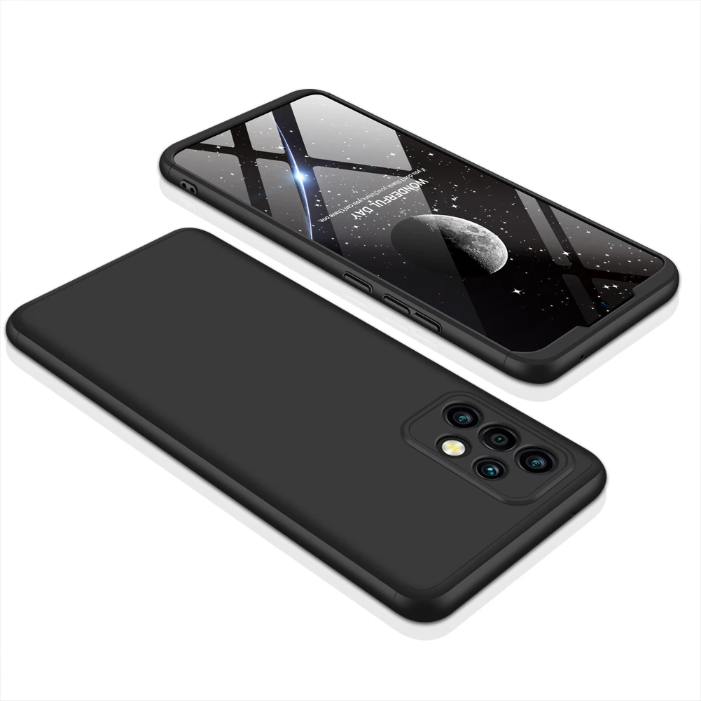 

360 Full Protection Hard PC Case For Samsung Galaxy A72 Cover shockproof case For Samsung A72 Phone case + Phone glass Film