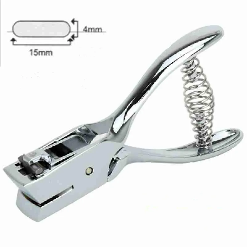 Certificate ID Card Hole Puncher Oval Slot Punch Paper Cutter Punch Planner Scrapbooking Tool Office Stationery School Supplies