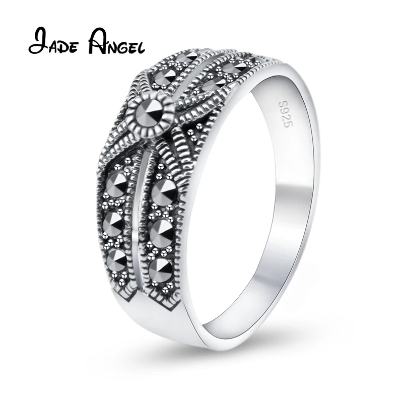 

Женское кольцо из серебра 925 пробы, с нефритом, 7 мм