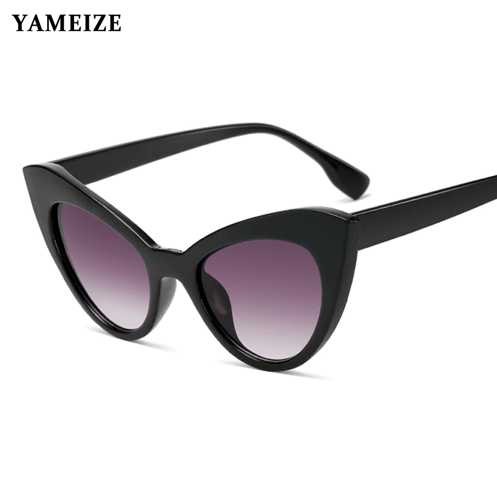 Женские солнцезащитные очки YAMEIZE Винтажные Солнцезащитные кошачий глаз с