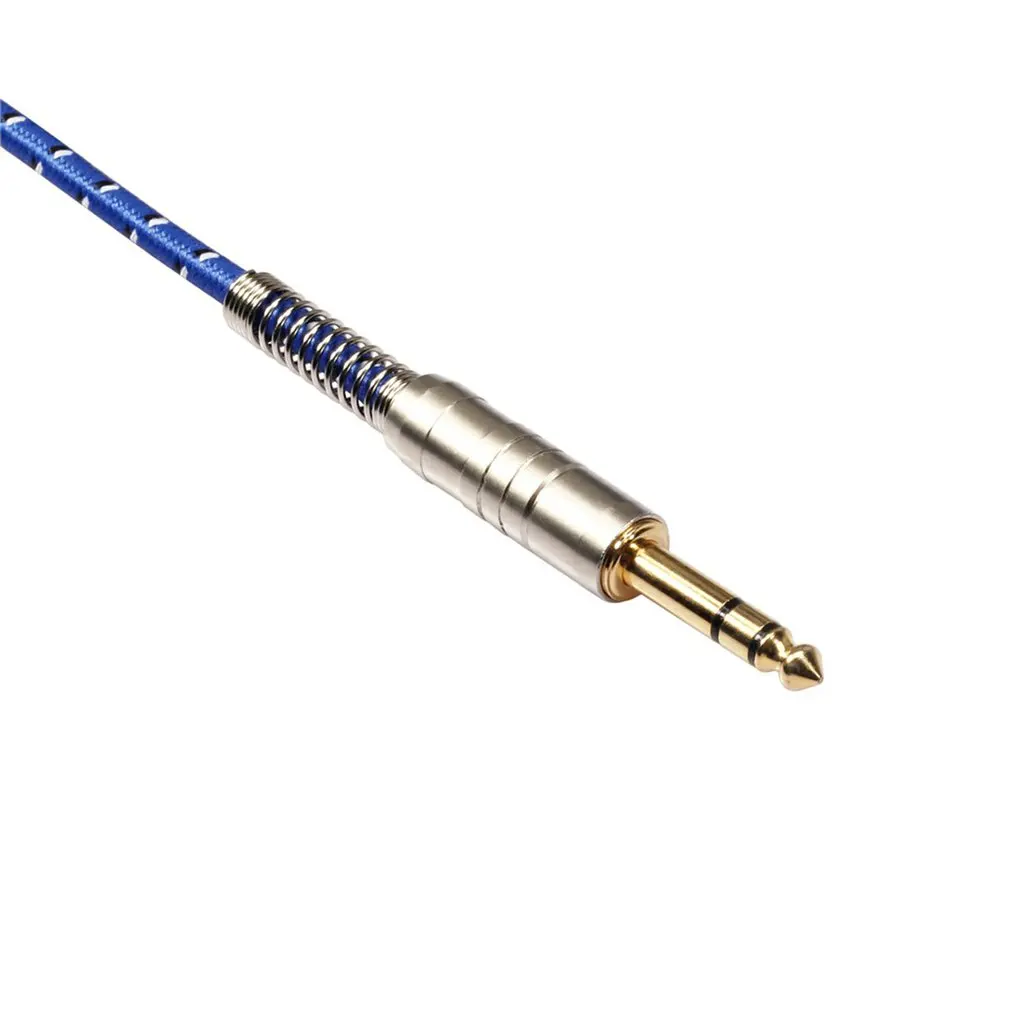 

6.35mm Male To Male Gold-plated Stereo Audio Cable With Metal Housing For Electric Guitar Microphone Power Amplifier