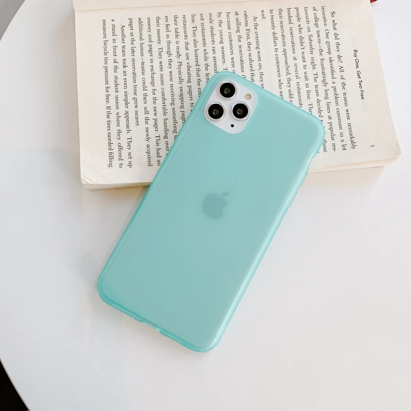 Прозрачный мягкий жидкий силиконовый чехол Макарон цвета из ТПУ для iPhone 6 6s 7 8 Plus 10