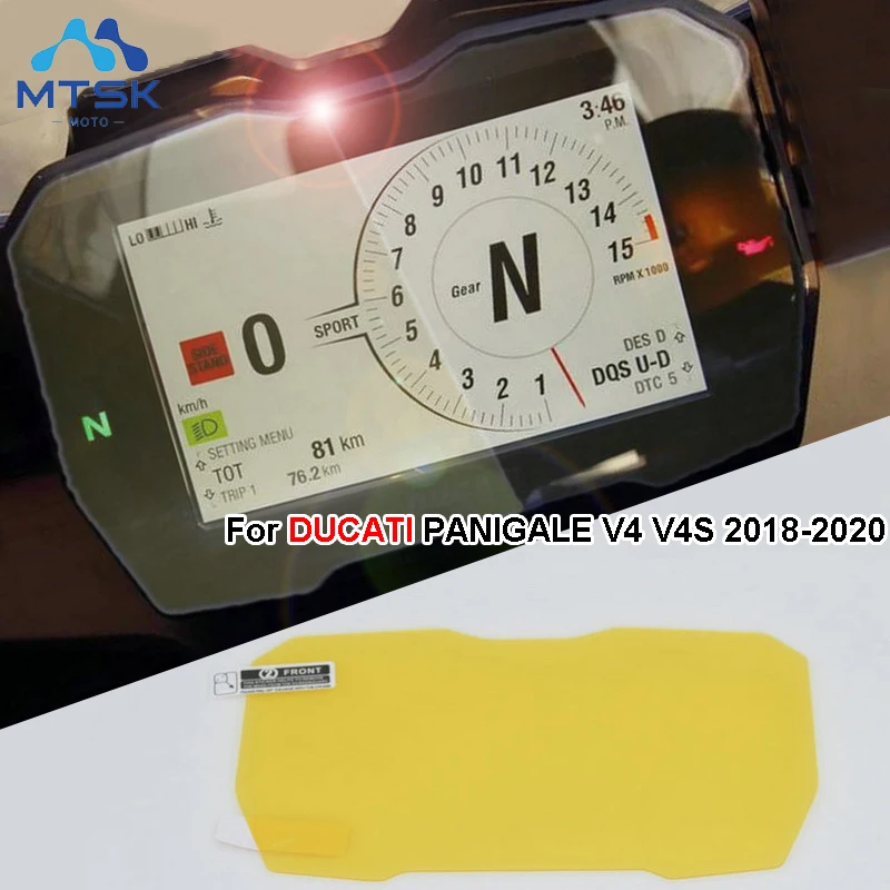 For Ducati Panigale V4 2018 2019 2020 Instrument Cluster Scratch Screen Protection Film Dashboard Protector | Автомобили и