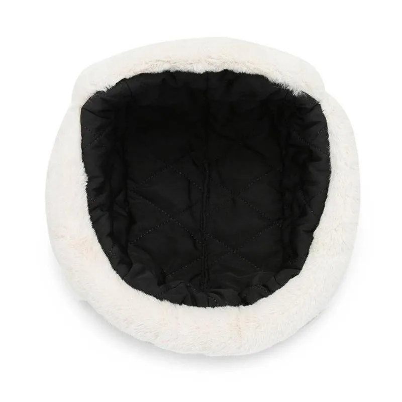 

Winter Warm Thicken Plush Ear Protection Fleece Lei Color Feng Caps Men Hats For Women Bomber Female Hat Outdoor Cute C1N5