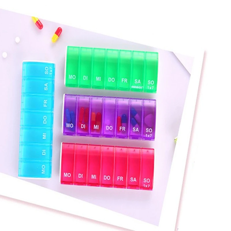 Чехол для таблеток 7 сеток с датой чехол органайзер Многофункциональный