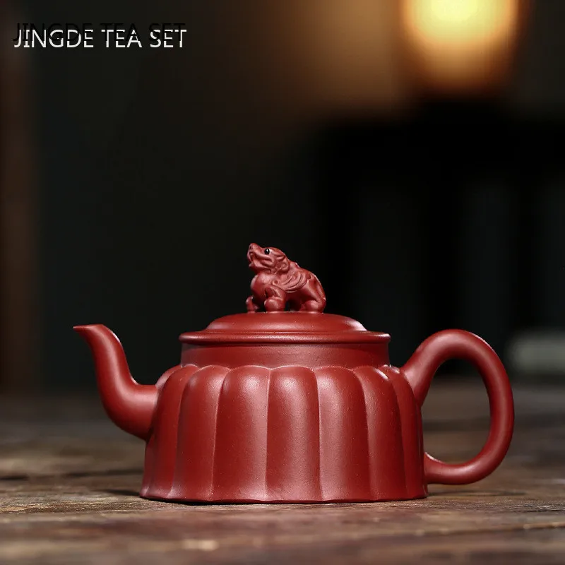 

Chinese Yixing tea pots Classic Raw ore Dahongpao Teapots Authentic Purple Clay Teapot Handmade beauty kettle Tea set 200ml