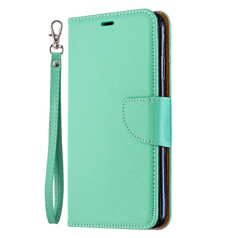 Green Флип-чехол-кошелек для iphone 11 Pro X XR XS Max Fundas Lichi кожаный чехол для iphone 6 7 8 6s Plus Case Capa - Цвет: Green