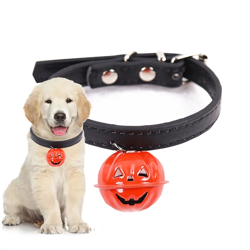 Легкие в носке кошачий собачий ошейник с колокольчиком рисунком тыквы для