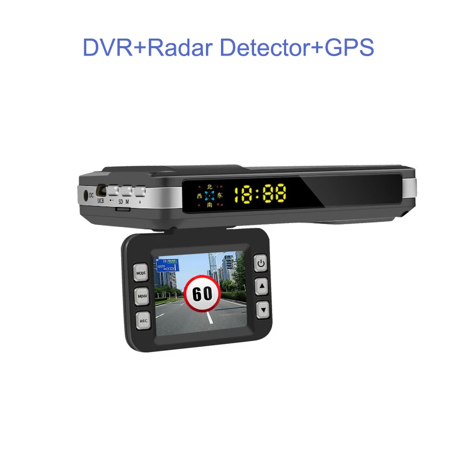 Радар детекторы 3 в 1 Автомобильный видеорегистратор GPS камера регистратор для