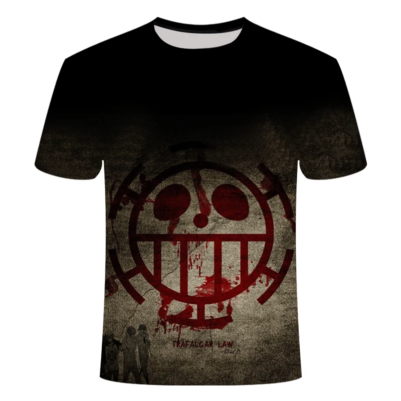 2018 new anime Tshirt Summer Men's Funny fire Print One Piece 3d T-shirt Male Hip hop Streetwear O-Neck T Shirts tops&ampTees Shirt |