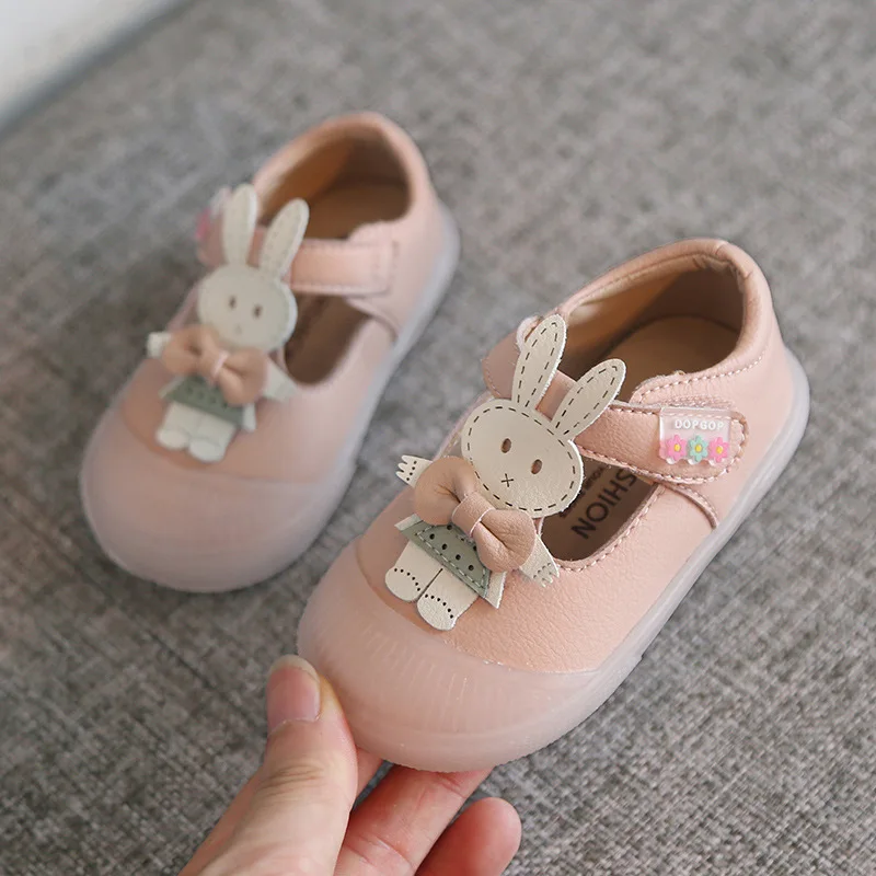 

Baby Shoes Soft Bottom Toddler Shoes Cartoon Cute Rabbit Children's Shoes Non-slip Wear-resistant Princess Shoes