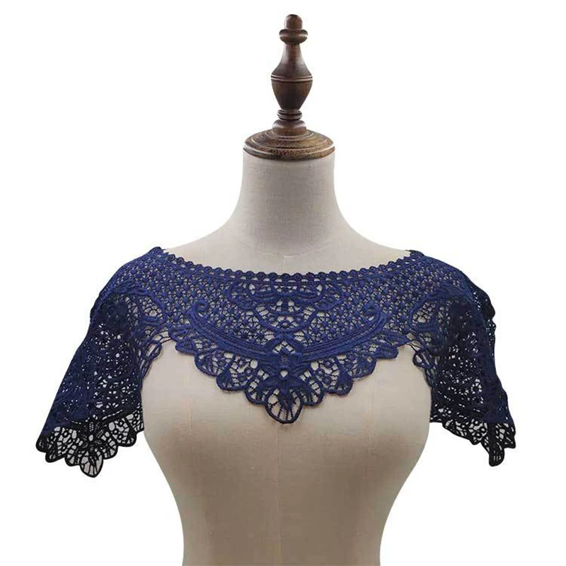 Хлопковое ажурное кружевное платье воротник аксессуары для шитья жилет