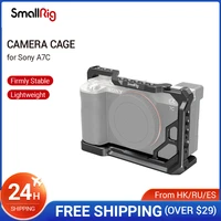 smallrig formfitting full dslr a7c camera cage for sony a7c cage rig with microphone led fill light extension portable rig 3081