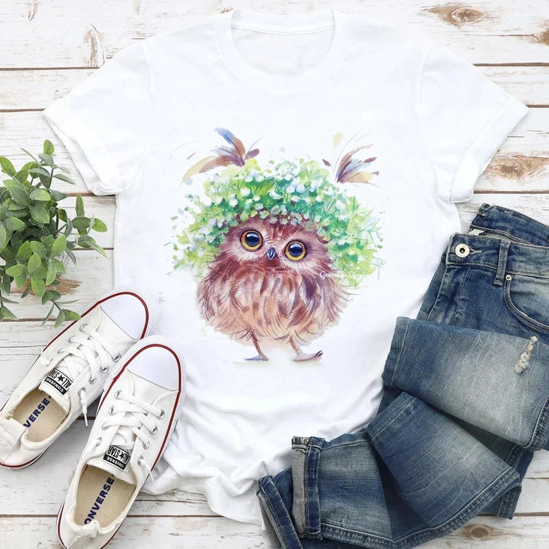 

Summer cartoon fashion casual T-shirt female cute cartoon pattern T-shirt T-shirt tops female round neck T-shirt short sleeves