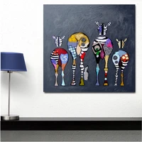 tapb cartoon abstract zebra diy painting by numbers adults handpainted on canvas coloring by numbers wall art mothers day gift
