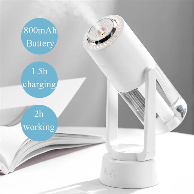 

USB Negative Ion Aroma Diffuser Air Humidifier Bedroom Atmosphere Night Light Color Changing Auto-rotate Wireless Air Spray