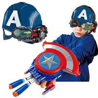 Щит оружие, стреляет присосками, сам щит эффектно складывается