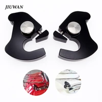 motorcycle detachable rotary sissy bar luggage rack docking latch clip for harley touring softail sportster 2 pcs left right