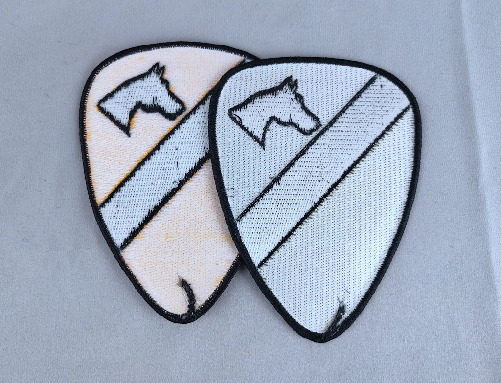 Пара WW2 США армия 1-я кавалерия нашивка для куртки Военная INSIGNIA 2 шт. |