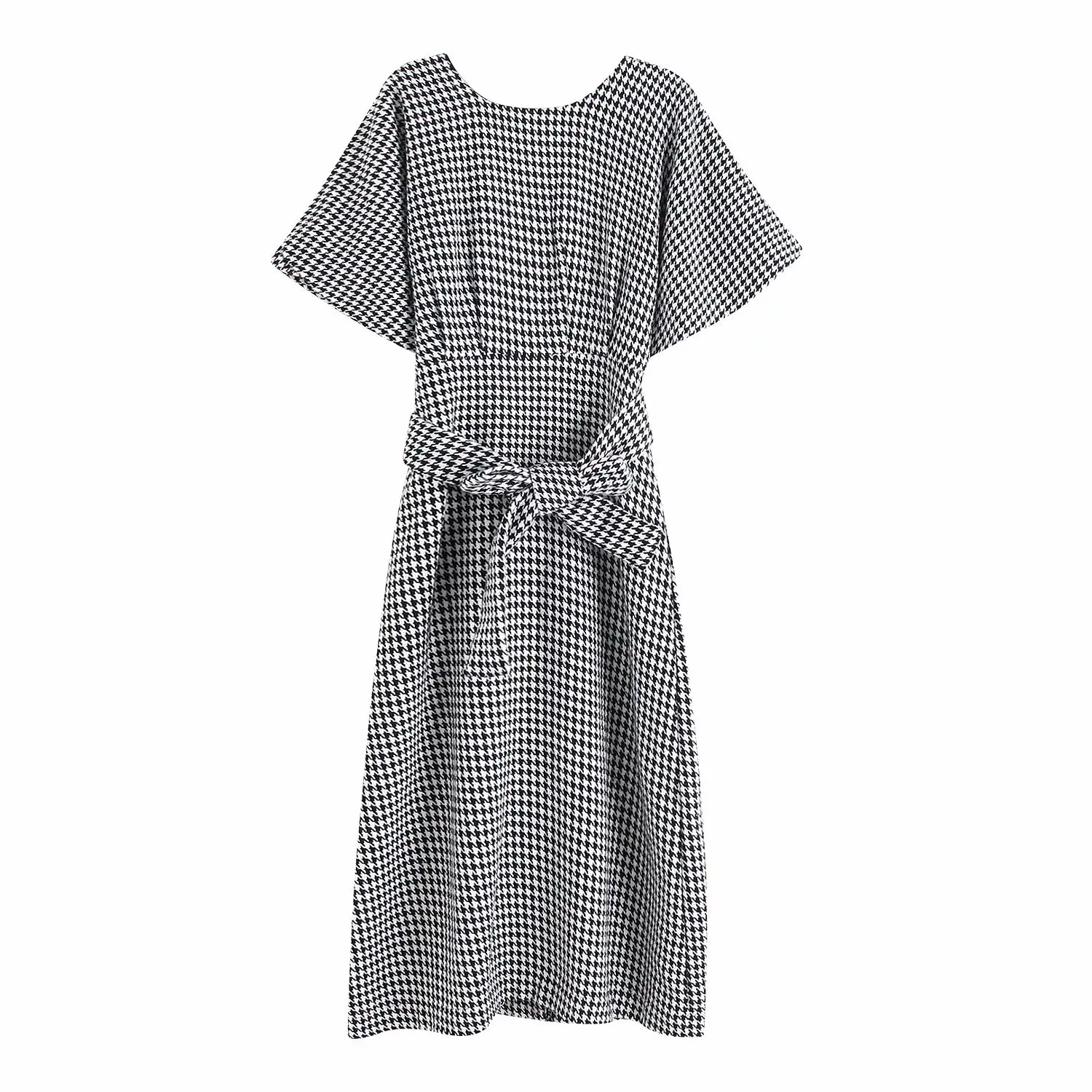 Новинка 2019 года сезон зима осень чехол с круглым воротником и поясом платье N8