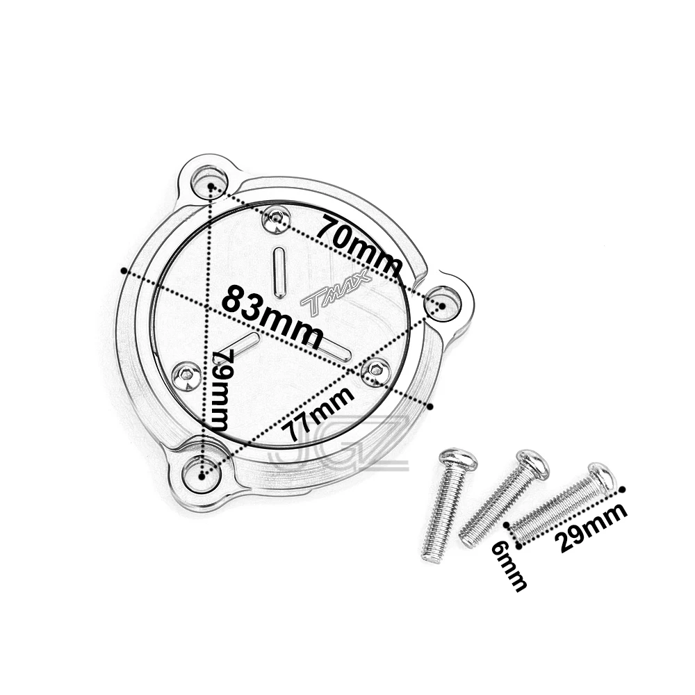 

For Yamaha TMAX 530 2017 2018 Motorcycle CNC Aluminum Side Round Engine Cover Protective Guard Modified Accessories Decoration