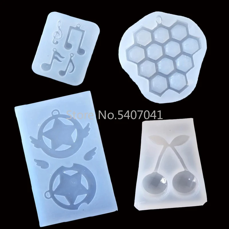 Popular1PC Виноградная музыкальная нотка звезда вишня кулон Сделай Сам силиконовая