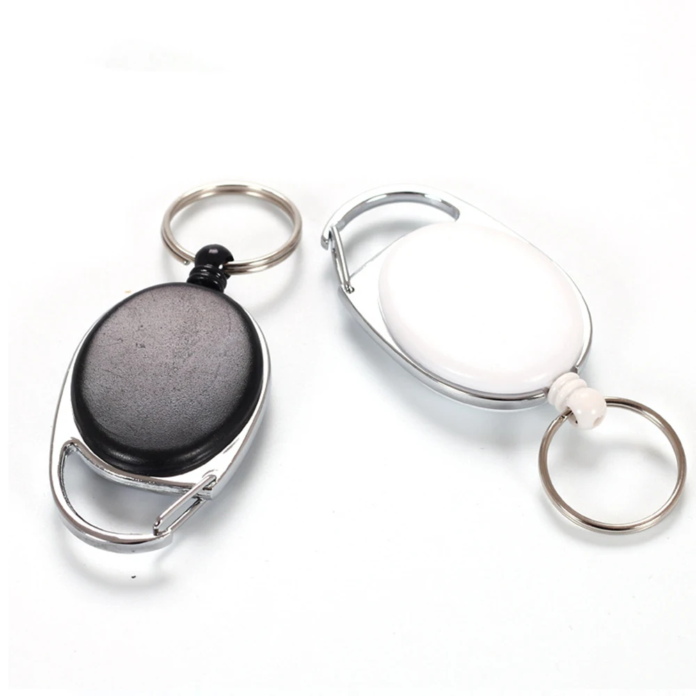 Овальный значок держатель для катушки пряжка задней крышки выдвижной брелок Id