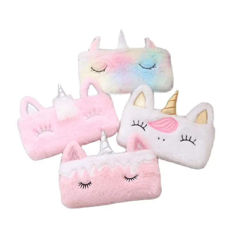 Единорог плюшевая сумка для карандашей портмоне высокого качества мобильный