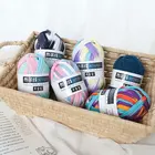 Мягкая цветная тканевая пряжа для ручного вязания, 100 г, 1 шт., коврик с сумкой