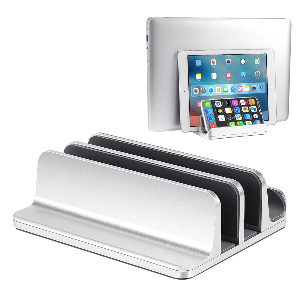 Вертикальная подставка для ноутбука регулируемая док-станция алюминиевая