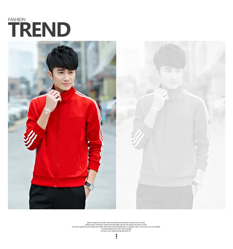 

2021 new casual couple stand-up collar sports suit men's spring and autumn long-sleeved sportswear suit jogging fitness group su