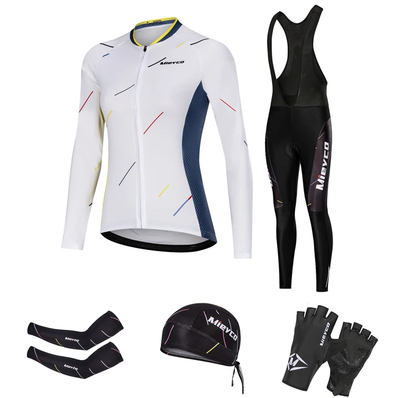 

Pro Women Cycling Jerseys Sets Lady Breathable Coolmax Fabric Roupa De Ciclismo Feminina 5D Pad Shockproof Bicicleta Racing Suit