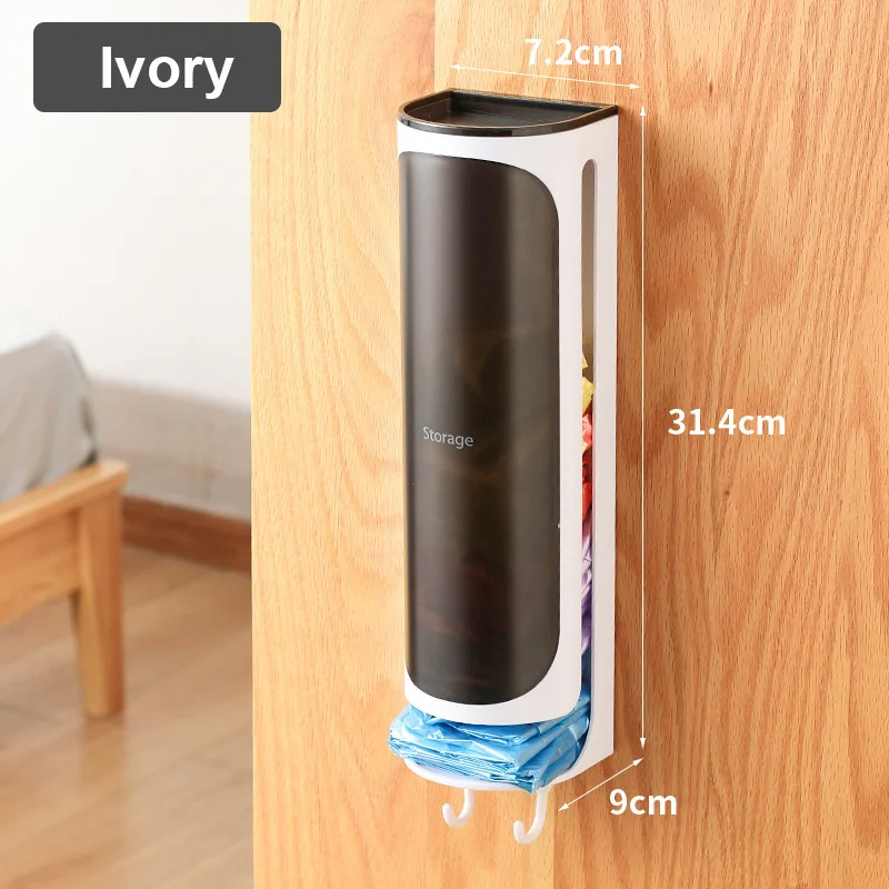 

Punch-free Garbage Bag Storage Box Creative Wall-mounted Portable Kitchen Plastic Bag Large Storage Box Storage Boxes Bins