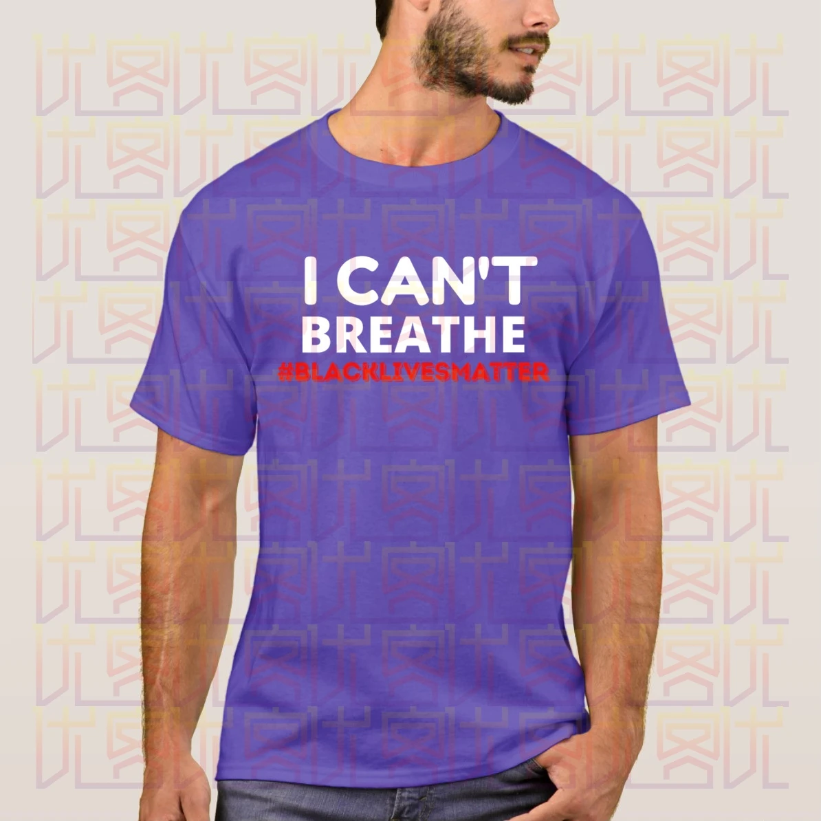 

I CANT BREATHE T-Shirt Black Lives Matter Printed Tee Men's Women's 100% Cotton Short Sleeves Tops Tee