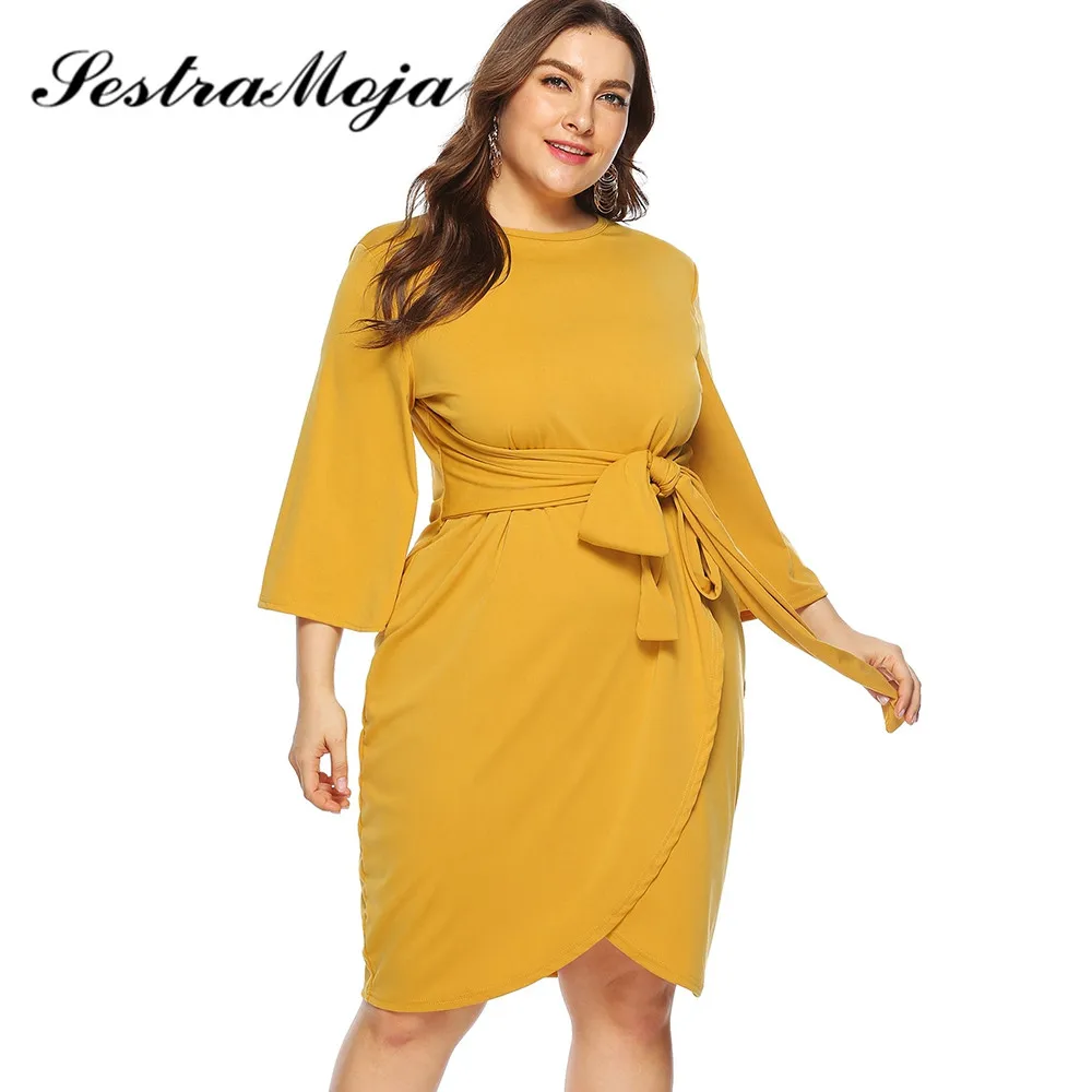 Senstra Moja Candy Платье женское с высокой талией А-линия поясом тюльпан платье круглый