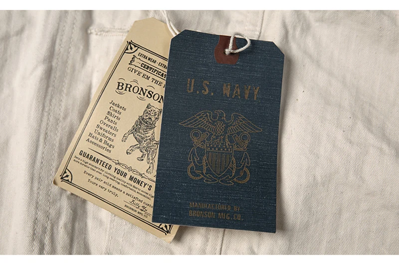 Винтажный Bronson 1930s USN Dungaree Smock Submariner пуловер парка свободная посадка