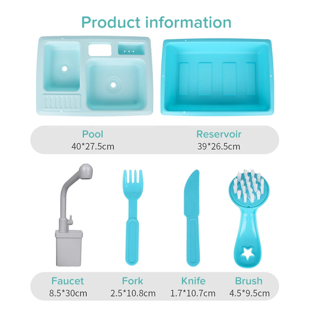 Kids Plastic Simulation Electric Dishwasher Sink Children Pretend Play Kitchen Set Toys Girls Child Dolls Access Birthday Gifts