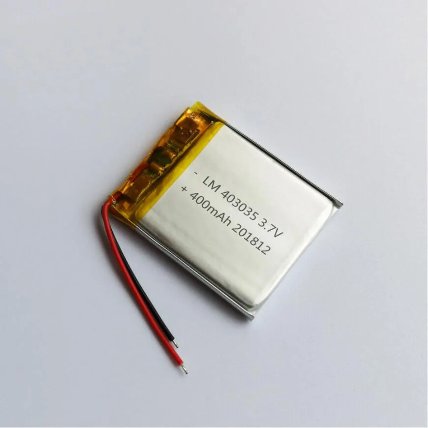 

20pcs 3.7V 400mah 403035 Lithium Polymer Ion Battery 2.0mm JST Connector