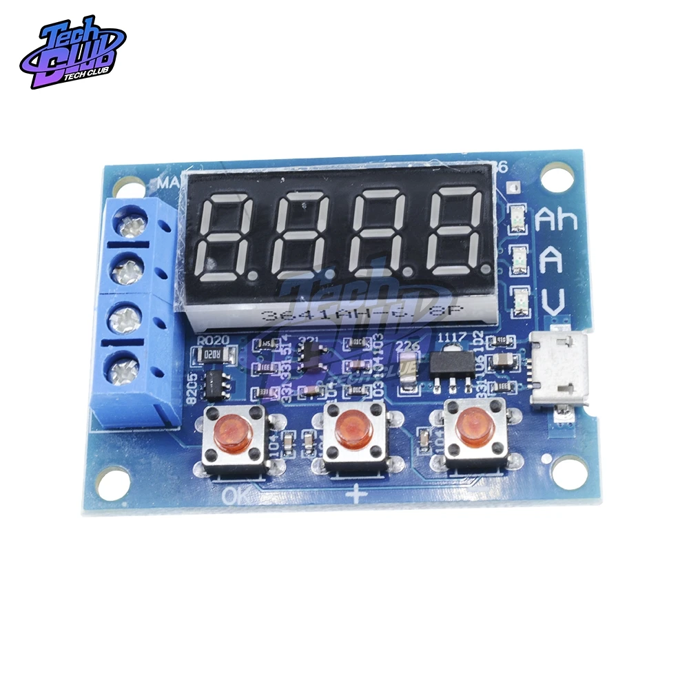 HW-586 18650 Lead-acid Battery Discharge Tester 1.2V 12V Lithium Capacity Resistance | Инструменты