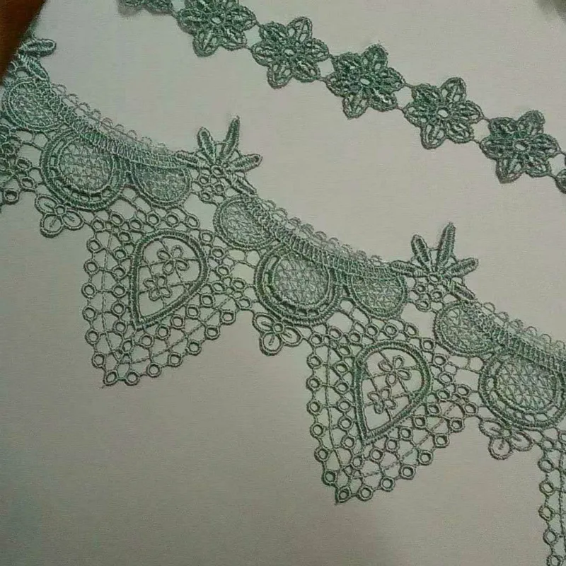 2 ярда бирюзовые кружевные отделки для занавесок диванов костюмов отделка платье