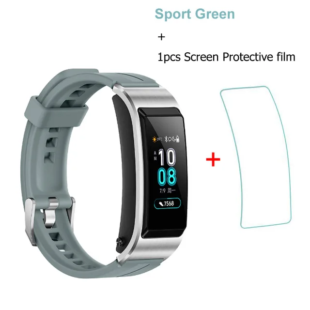 Sport Green add film huawei Talkband B5 Bluetooth умный Браслет носимые спортивные браслеты сенсорный AMOLED экран вызова наушники - Цвет: Sport Green add film