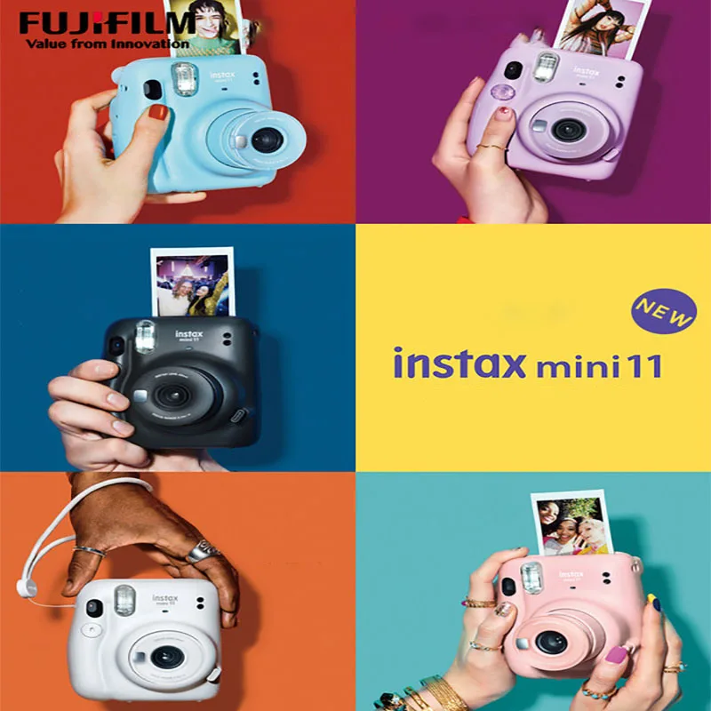 Мини Камера Fujifilm/Fuji instax mini11 One time imaging Instant Polaroid mini 11|Плёночные и моментальные