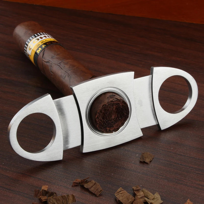 COHIBA зажигалка резак аксессуары набор газовые зажигалки острый сигарный нож набор с подарочной коробкой