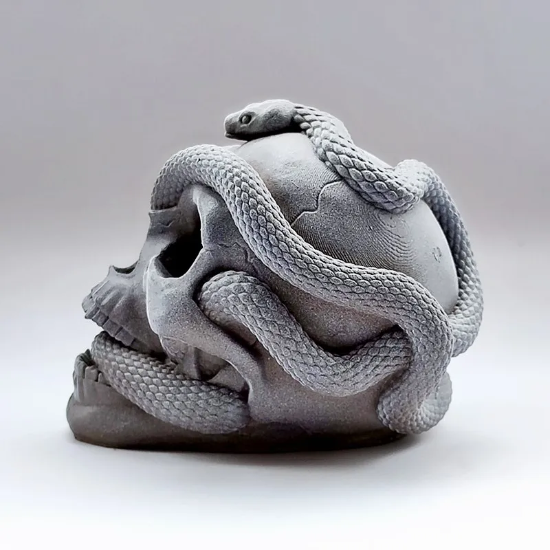 Новый товар в 2021 году! Силиконовая форма виде черепа змеи для самостоятельного