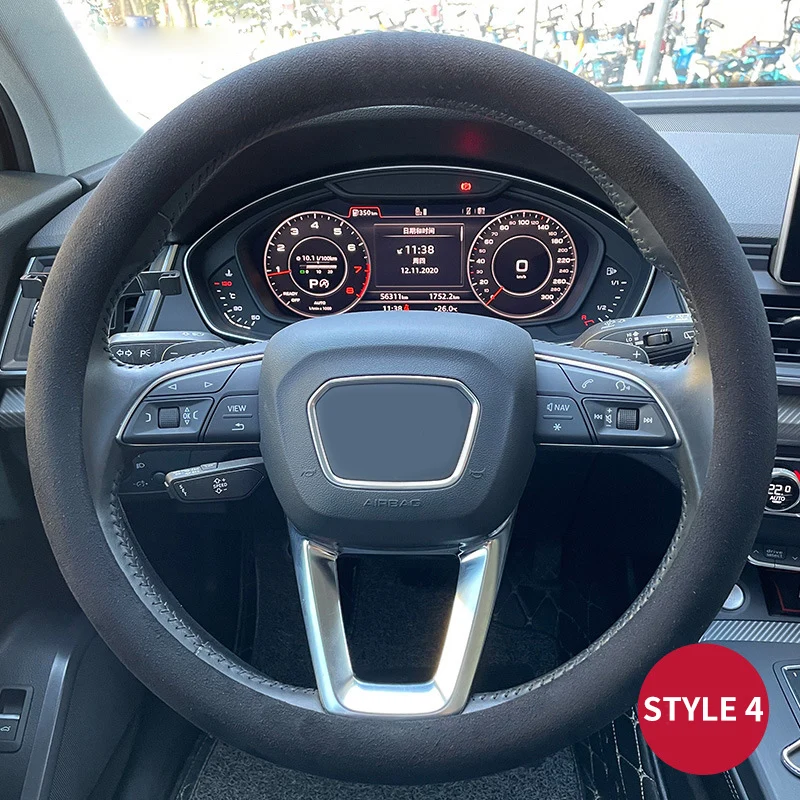 

For Lotus Cars Series Alcantara Suede Leather Car Steering Wheel Cover Non-Slip Grip Covercar accessories Automotive interior