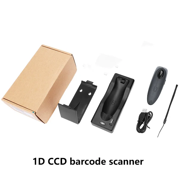 1D Bluetooth Scanner ISSYZONEPOS портативный сканер штрих-кода 3 в 1 Bluetooth беспроводной 2D QR 1D CCD настенный считыватель штрих-кодов Windows iOS Android - Цвет: 1D Bluetooth Scanner