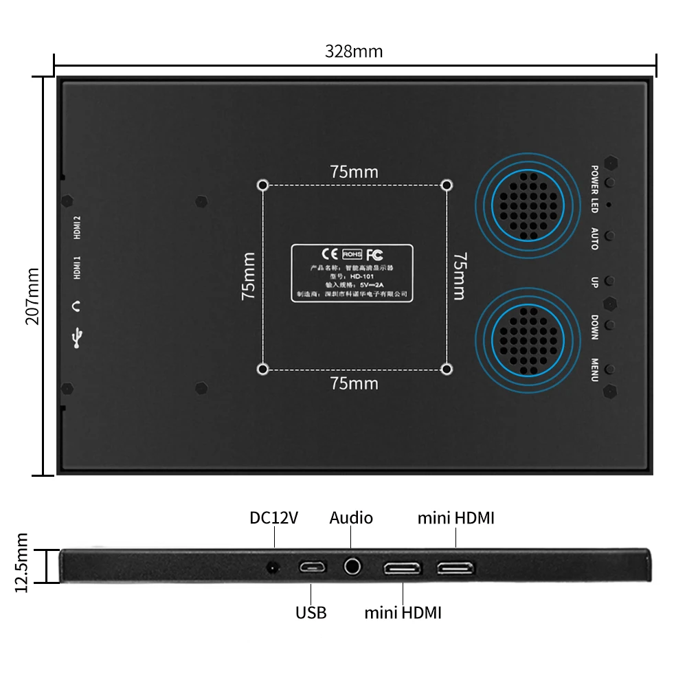 구매 휴대용 모니터 Hdmi 터치 스크린 13.3 인치 2K PC PS4 X 박스 360 1080P IPS HD LCD LED 디스플레이 라즈베리 파이 스위치 노트북