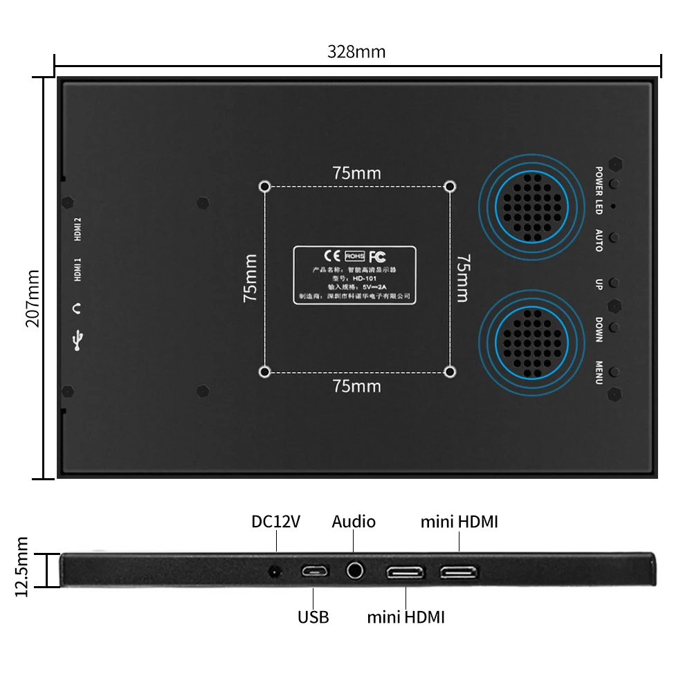 구매 새로운 13.3 인치 2 K 휴대용 컴퓨터 모니터 Pc Hdmi Ps3 Ps4 Xbo X360 1080 P Ips Lcd Led 15.6 인치 디스플레이 모니터 라스베리 파이