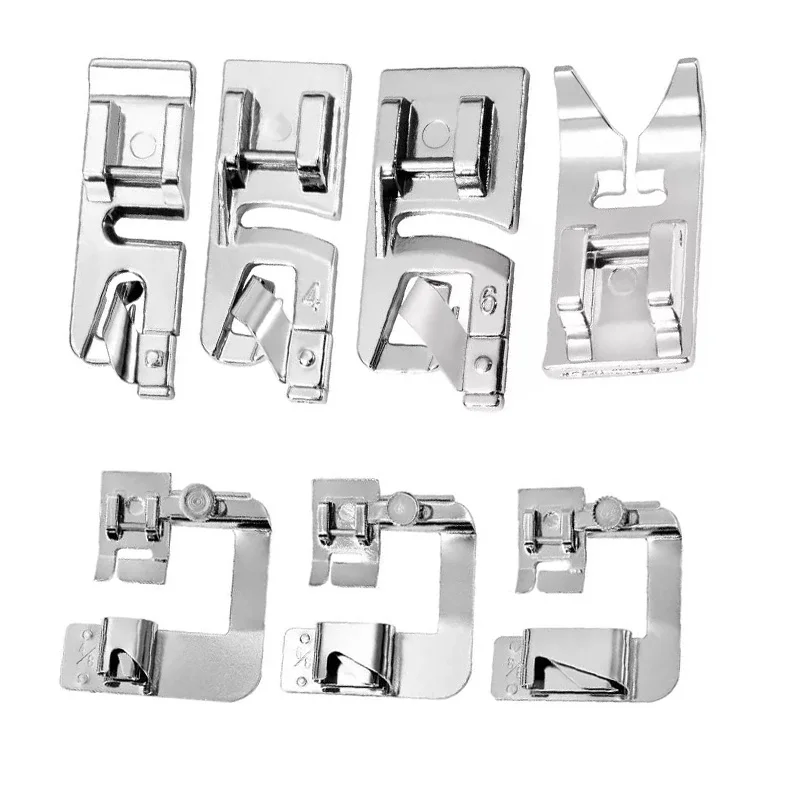 Nonvor 7 шт. Набор для подшивания ног 3 узкая свернутая кромка швейная машина