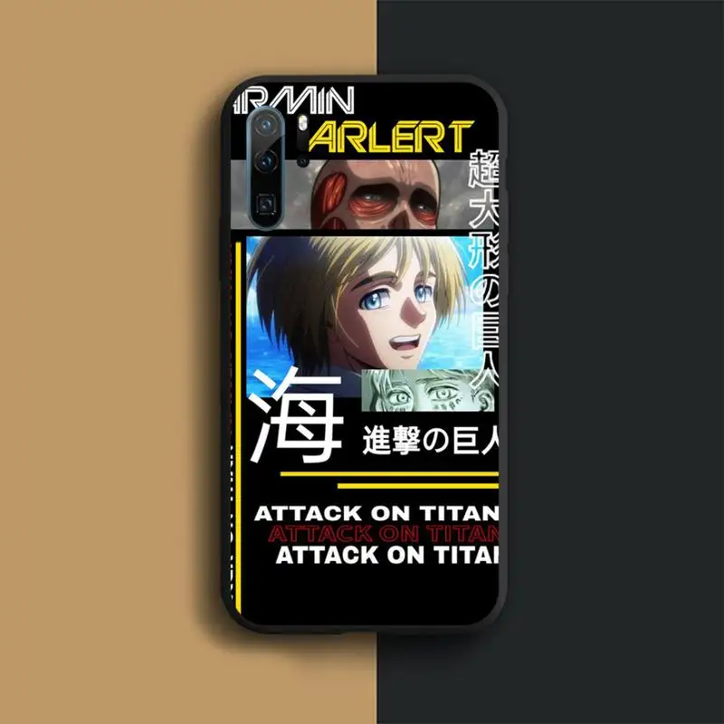 

Japan Anime Attack On Titan Phone Case Funda For Huawei P40 P10 P20 P30 Lite 2016 2017 2019 plus pro P smart